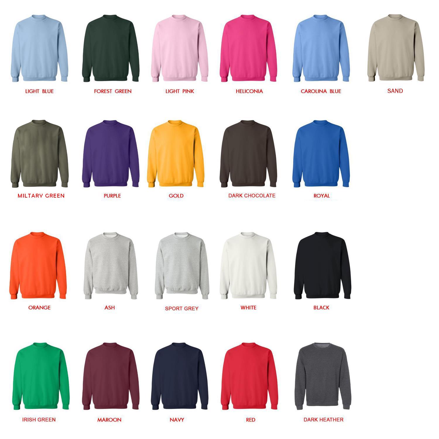 sweatshirt color chart - Aphmau Shop