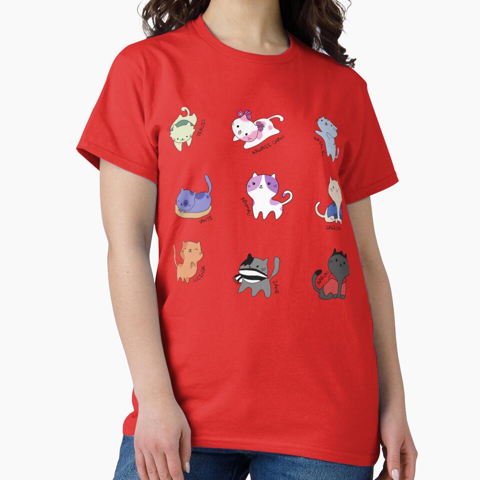 Aphmau Mystreet Cats Garroth Dante T-shirt - Image 5