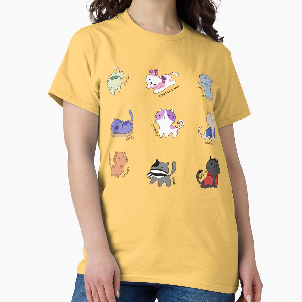 Aphmau Mystreet Cats Garroth Dante T-shirt - Image 6