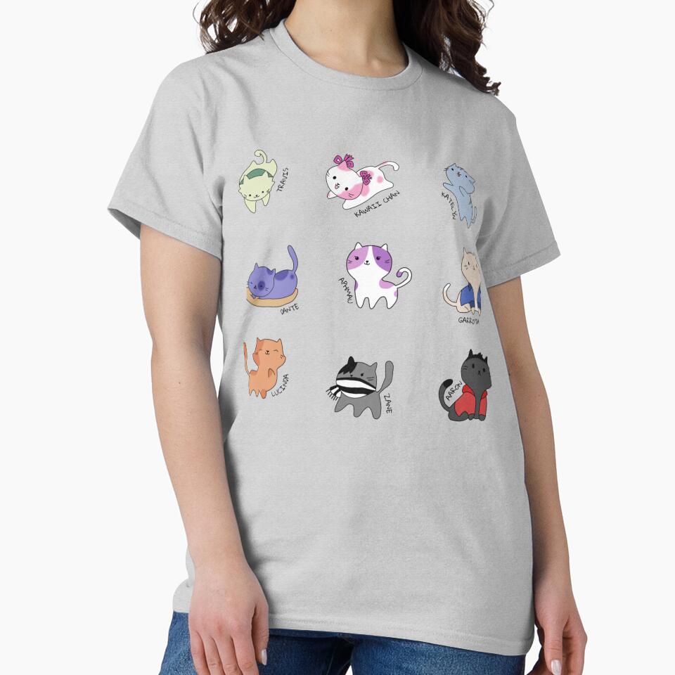 Aphmau Mystreet Cats Garroth Dante T-shirt - Image 3