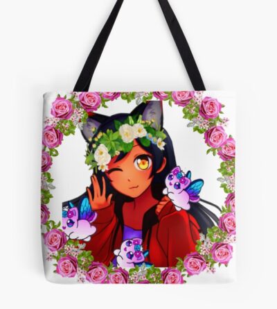 Aphmau Cat Flower Design Tote Bag
