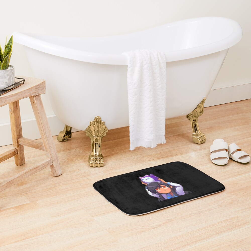 Cute Aphmau Cat New Design Bath Mat - Image 2