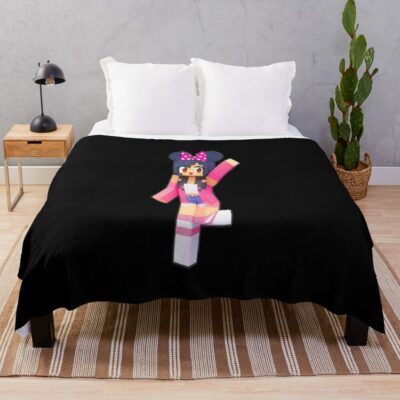 Aphmau Mickey Minecraft New Dessign Throw Blanket