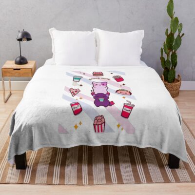 Aphmau Kids Stickers Throw Blanket