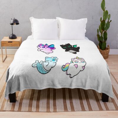 Meemeows Aphmau Cat Plush Pack Throw Blanket