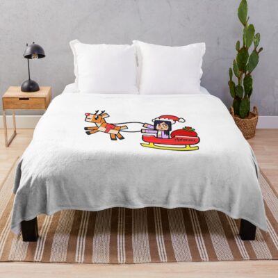 Aphmau Christmas Santa Throw Blanket