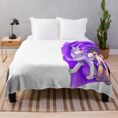Aphmau And Dog Minecraft Throw Blanket