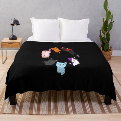 Cute Aphmau Cat Throw Blanket