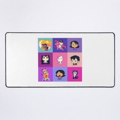 Aphmau Collection Mosaik Aaron Zane Kawaii Chan Mouse Pad