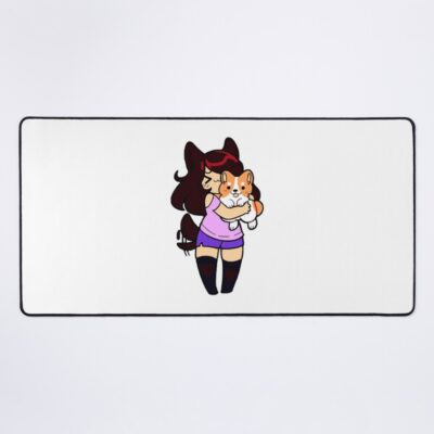 Aphmau With Her Dog Cute Mouse Pad