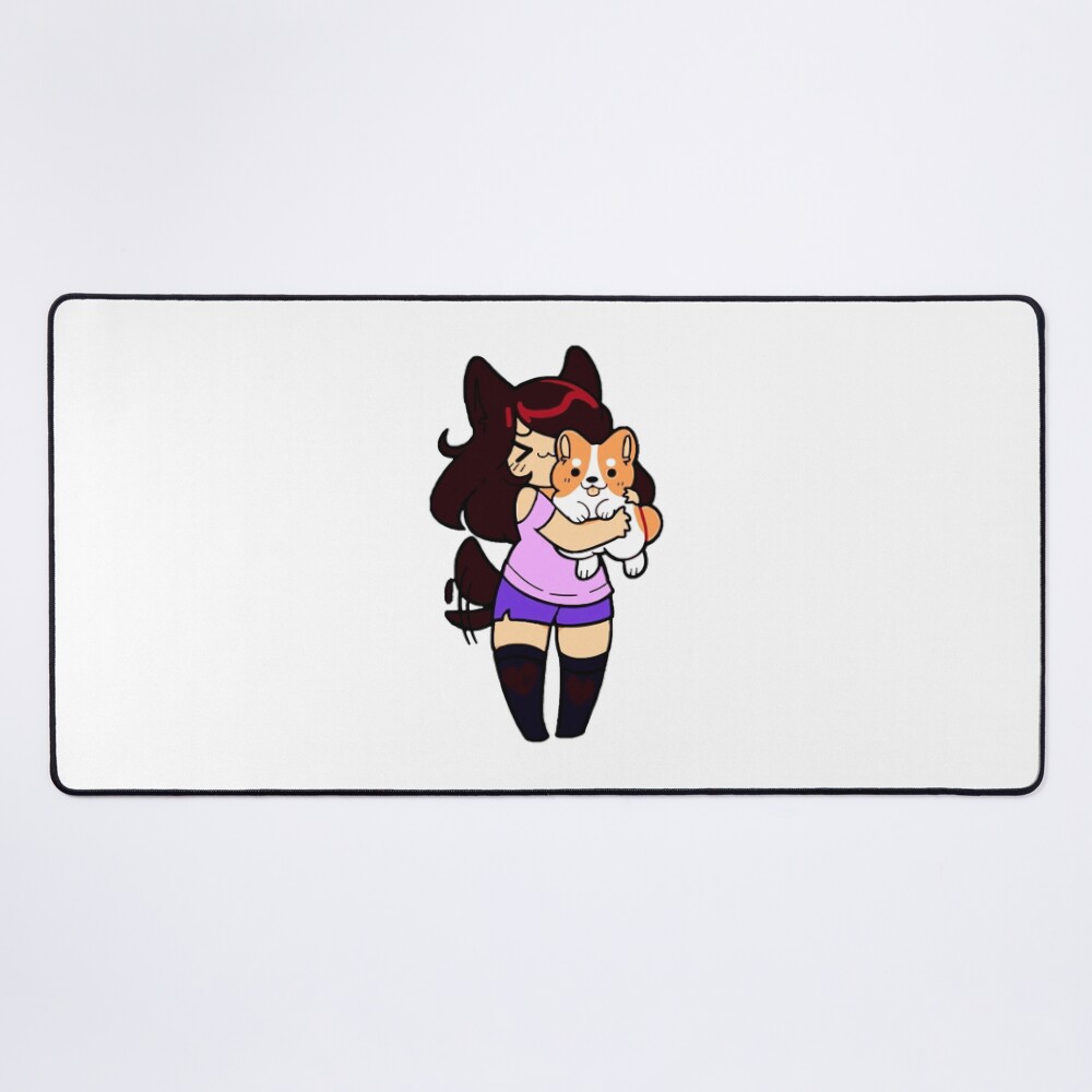 Aphmau With Her Dog Cute Mouse Pad