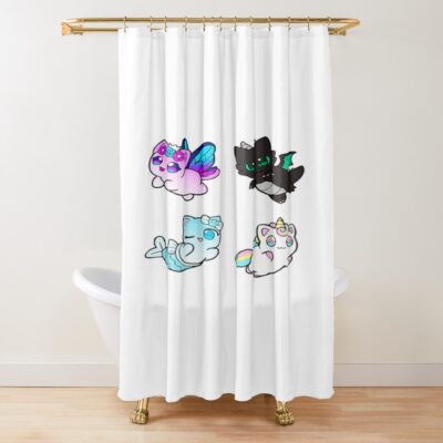 Meemeows Aphmau Cat Plush Pack Shower Curtain