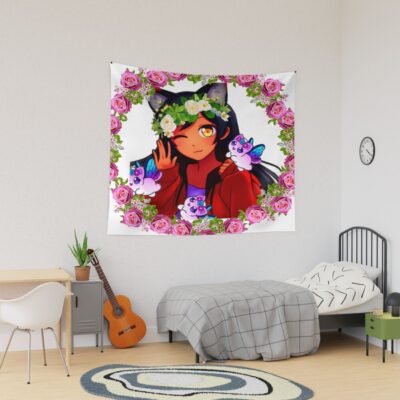 Aphmau Cat Flower Design Tapestry