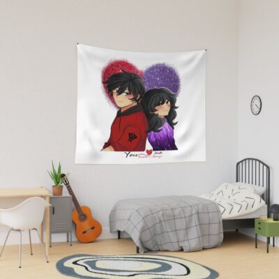 Aaron And Aphmau Heartfelt Harmony Tapestry