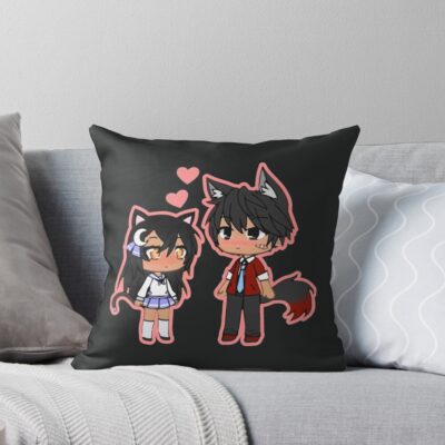 Aphmau And Aaron Mystreet Aarmau Love Throw Pillow