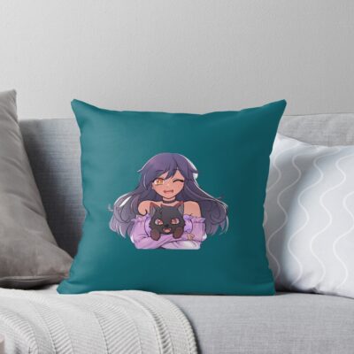 Aphmau With Aaron Dog Throw Pillow