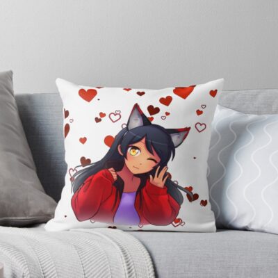 Cute Aphmau Lovely Throw Pillow